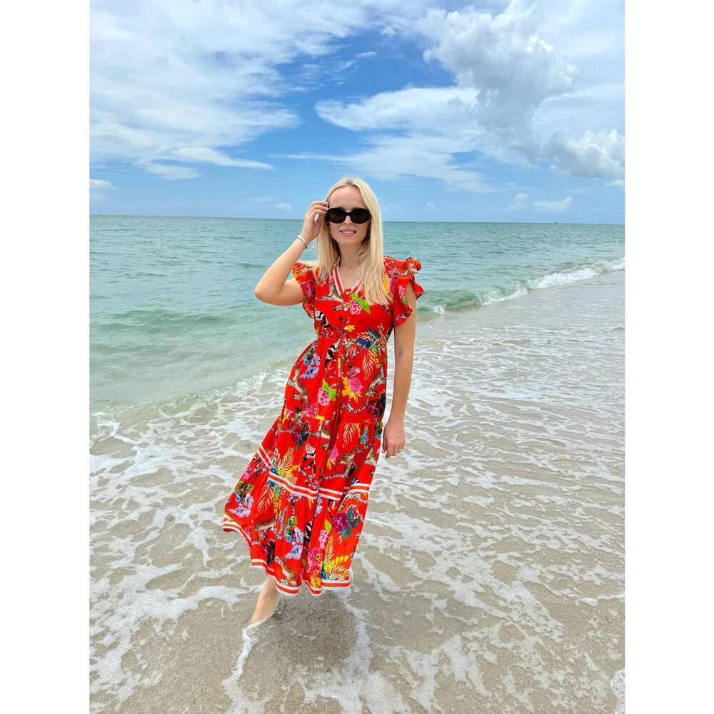 NEW ISLAPAYAL amalfi maxi dress in jungle book